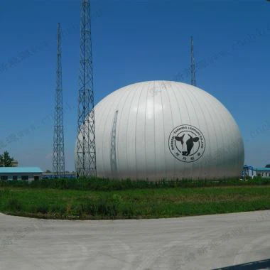 Θόλοι αερίου διπλής μεμβράνης σε μεμβράνη PVDF